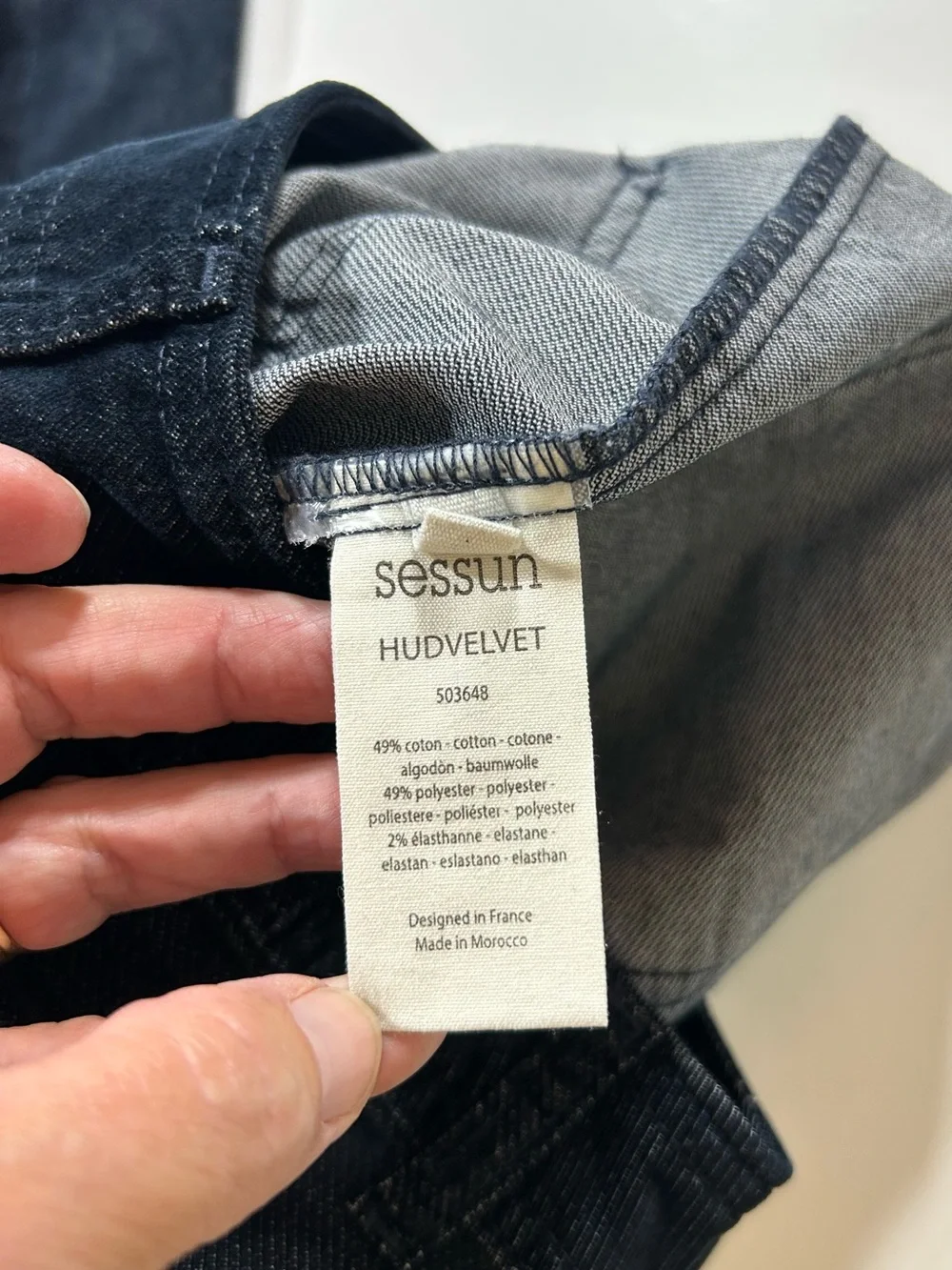 Women’s Vintage Sessun HUDVELVET ultra  high rise jeans wide leg cropped size 6